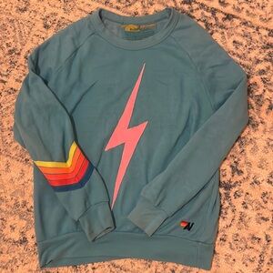 Aviator Nation lighting bolt sweatshirt, size small